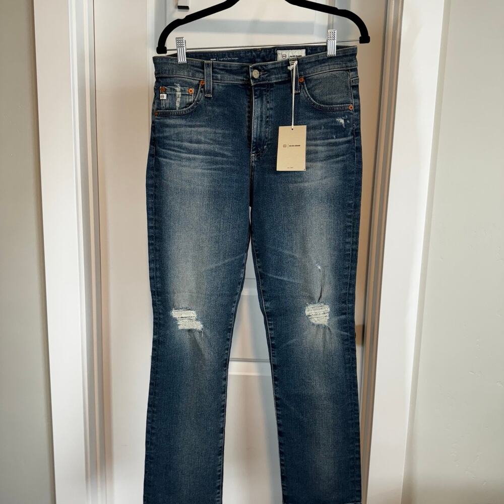 Brand New - AG Jeans Mari High-Rise Slim Straight Jean